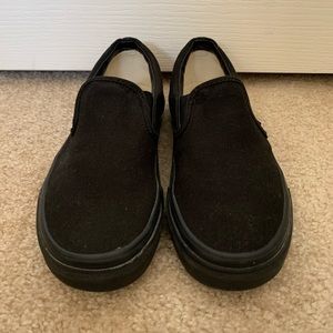 Like New Black Vans Womens size 6